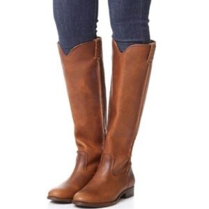 Frye Cara Women's Tan Leather tall Boots